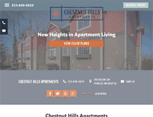 Tablet Screenshot of chestnuthillsapts.net